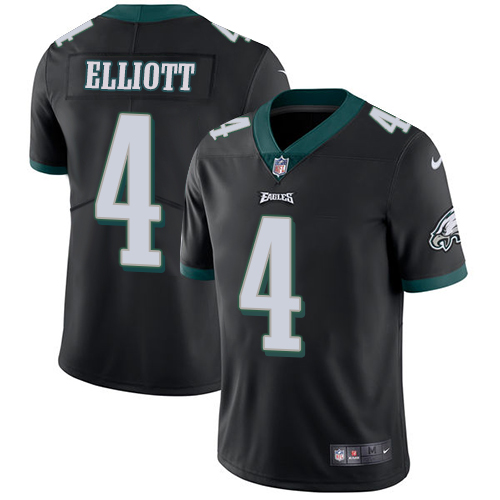 Nike Eagles #4 Jake Elliott Black Alternate Men's Stitched NFL Vapor Untouchable Limited Jersey - Click Image to Close